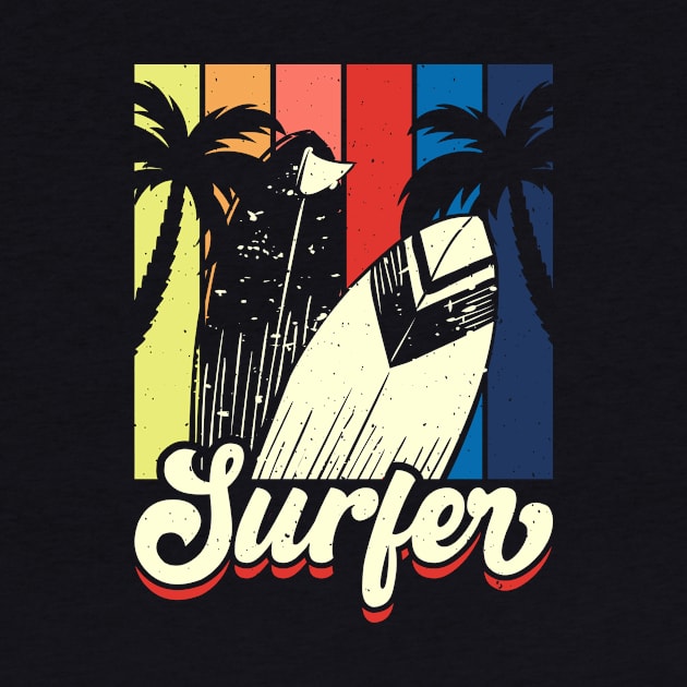 Surfer T Shirt For Women Men by QueenTees